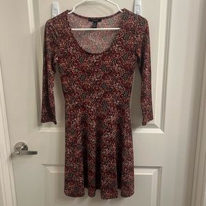 Forever 21 Skater Dress 3/4 Sleeve